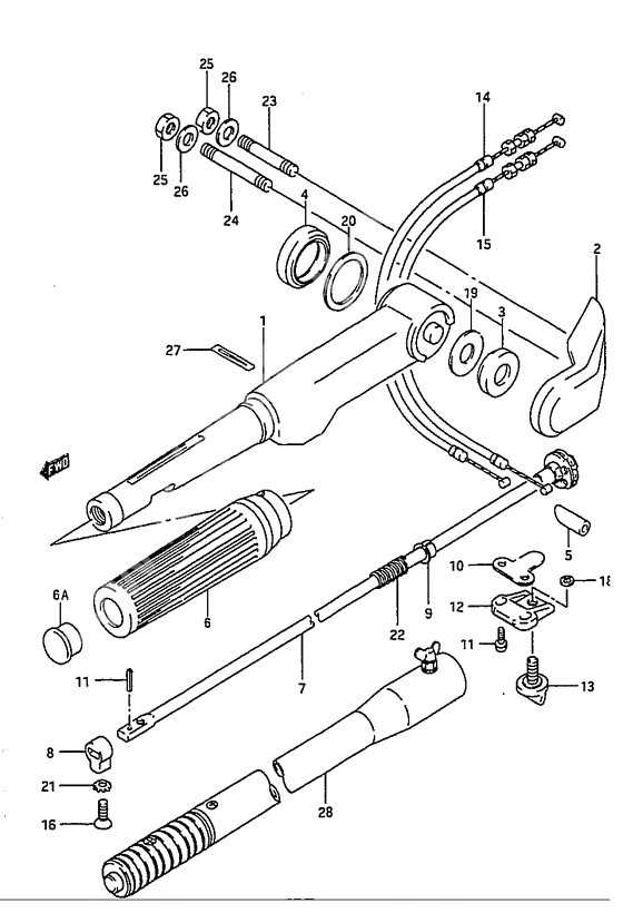 Tiller handle