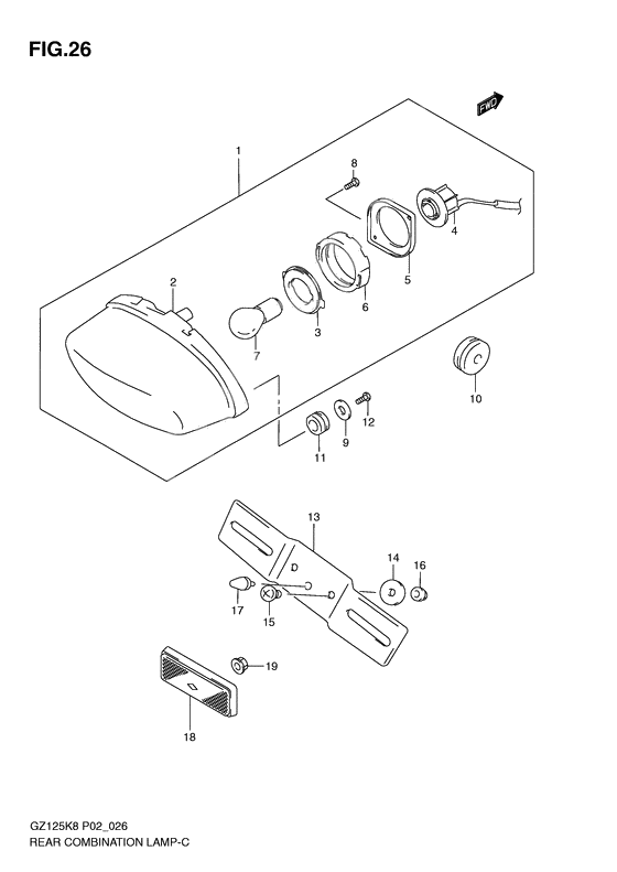 Rear combination lamp