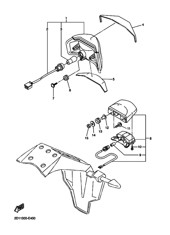 Taillight unit ass`y