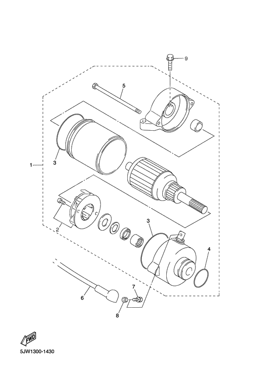 Starting motor