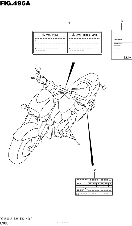 Информационные наклейкиl (Vz1500L6 E28)