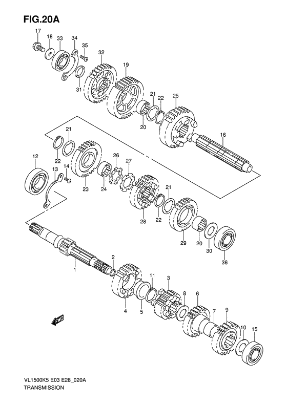 Transmission              

                  Model k6/k7/k8/k9