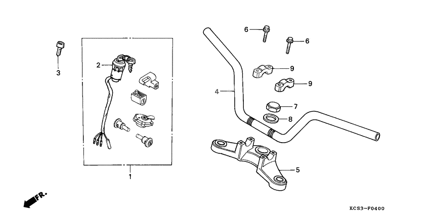 Handle pipe/top bridge