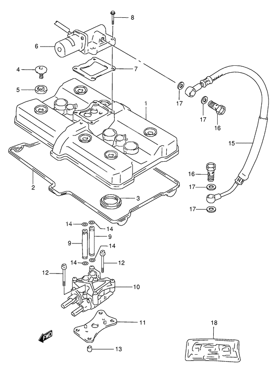 Cylinder head cover