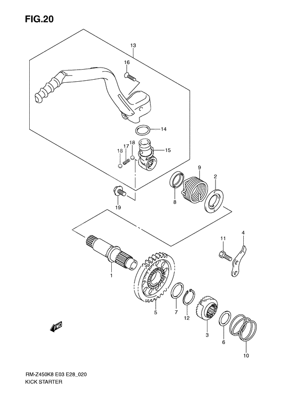 Kick starter              

                  Rm-z450k8/k9