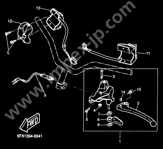 Handle switch. lever