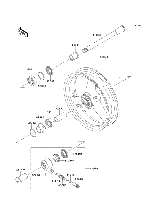 Front hub