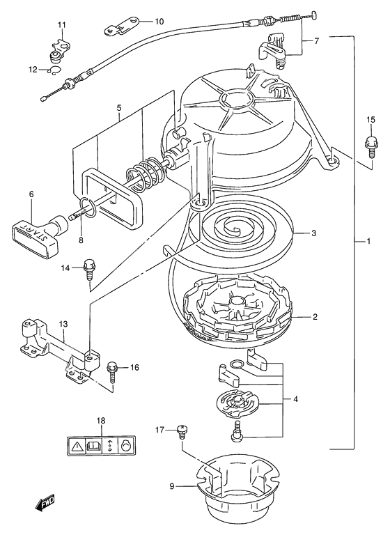 Starter assy recoil