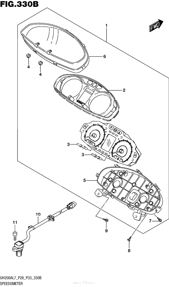 Speedometer (Uh200Al7 P33)