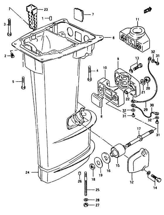 Drive shaft housing