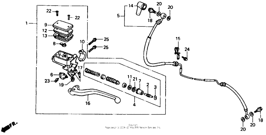 Главный цилиндр сцепления