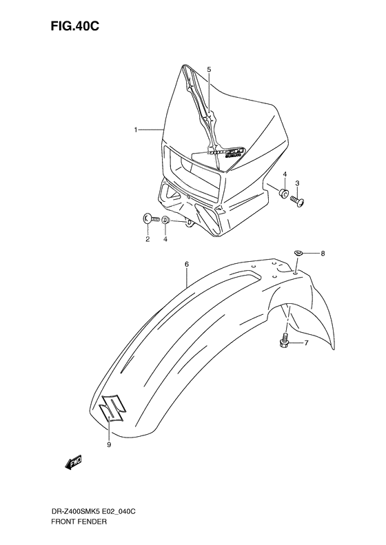 Front fender              

                  Model k9