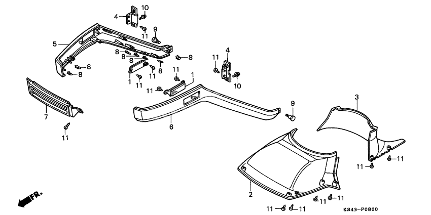 Front under cover/ front fender