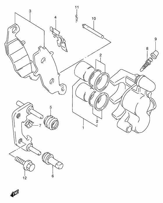 Front caliper