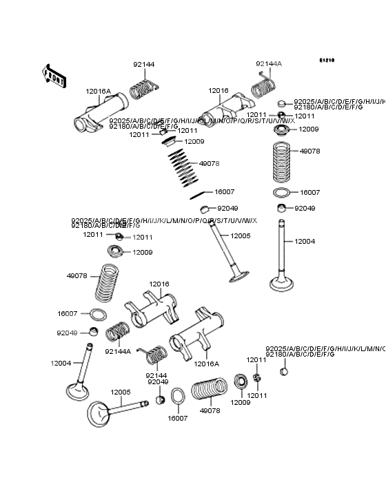 Rocker arms/valves