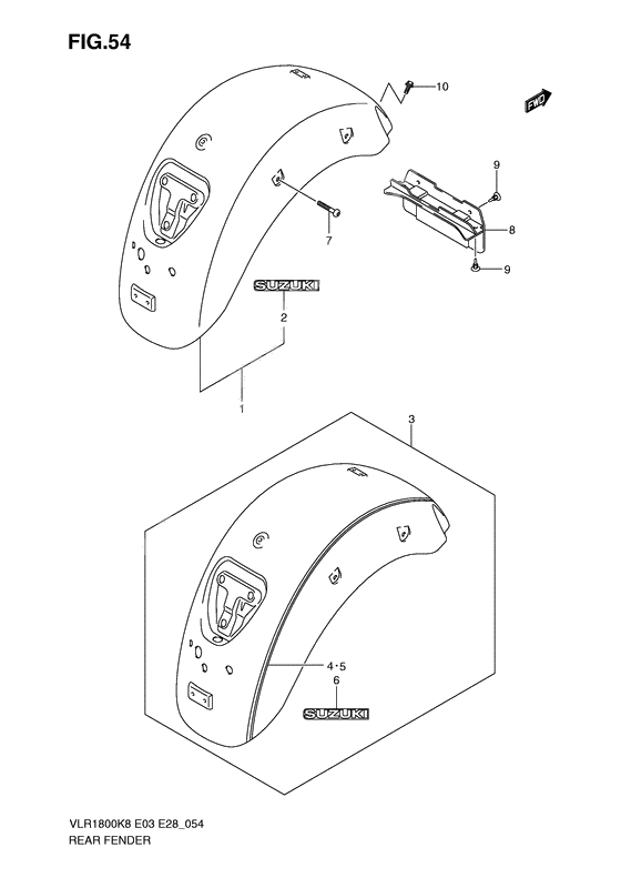 Rear fender              

                  Model k8