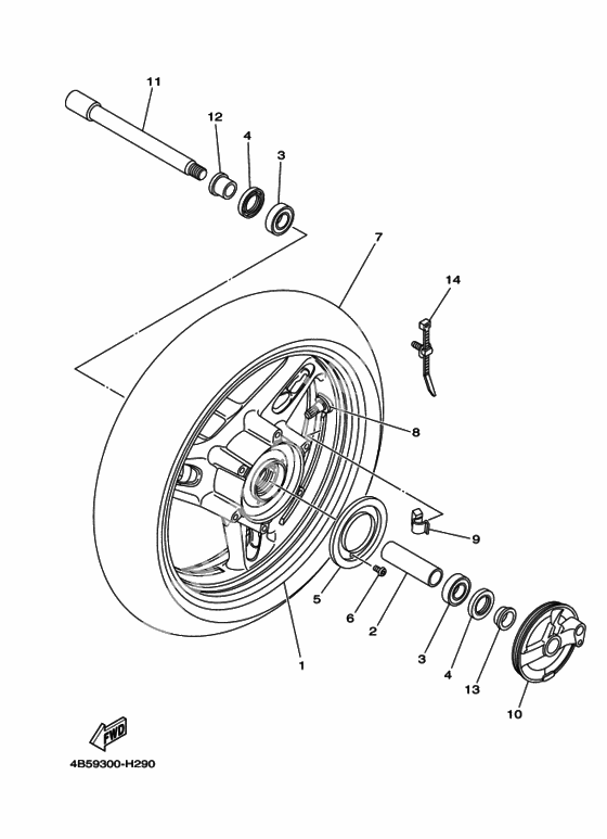 Переднее колесо