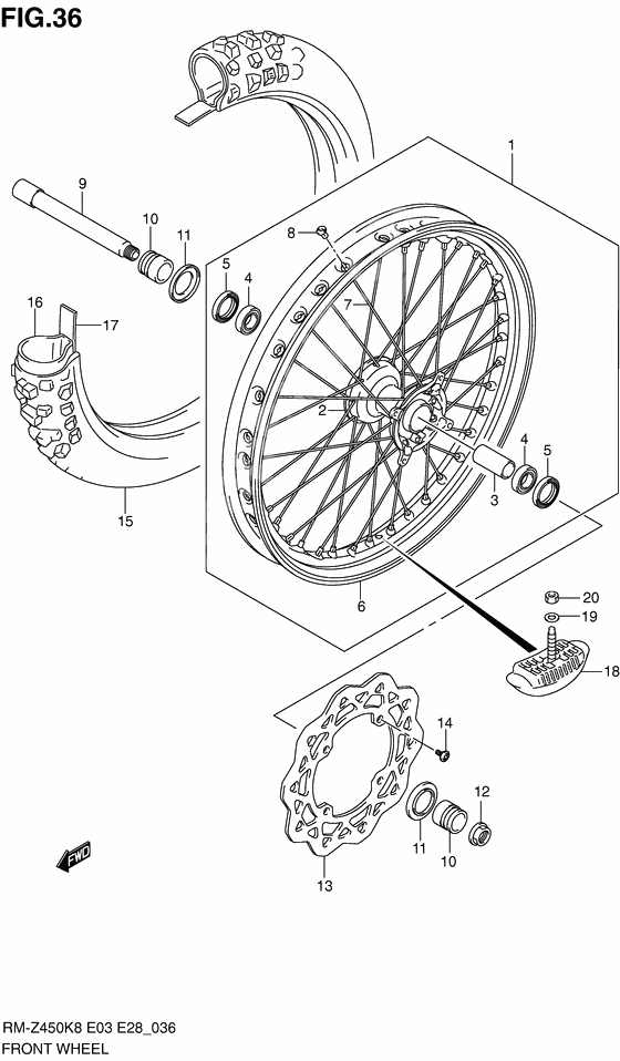 Transom + tube              

                  Rm-z450k8/k9/l0