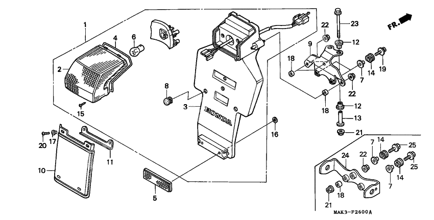 Taillight unit ass`y