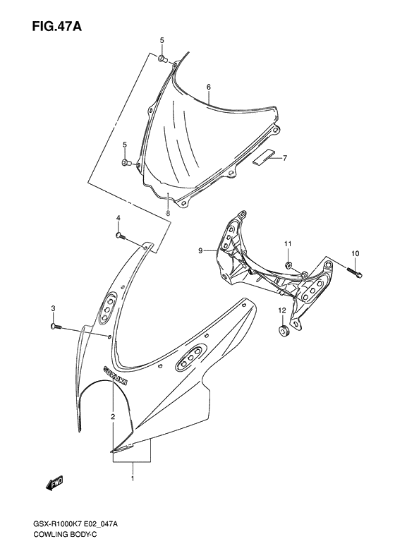 Cowling body              

                  Model k8