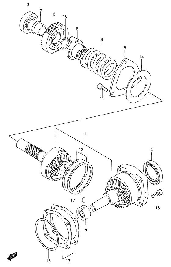 Secondary drive gear