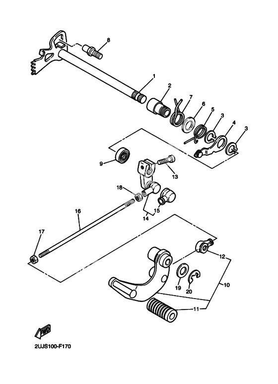 Вал переключения