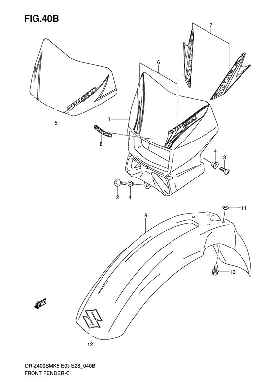 Front fender              

                  Model k7/k8