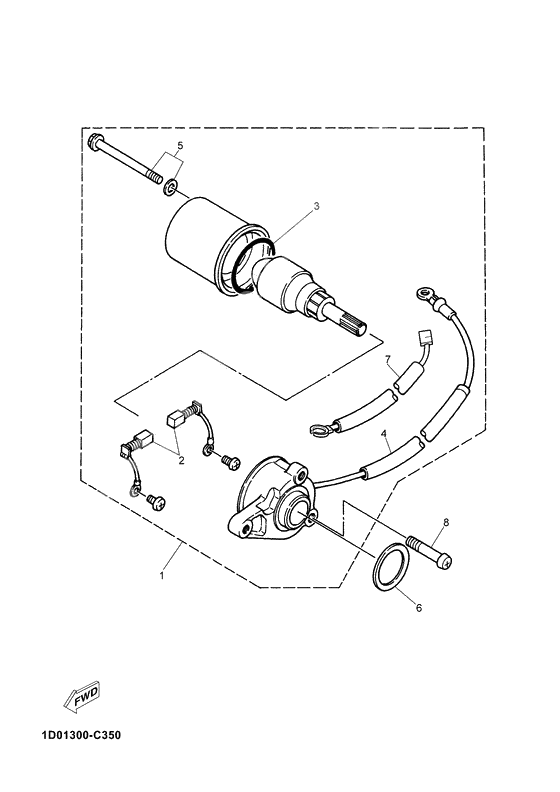 Starting motor