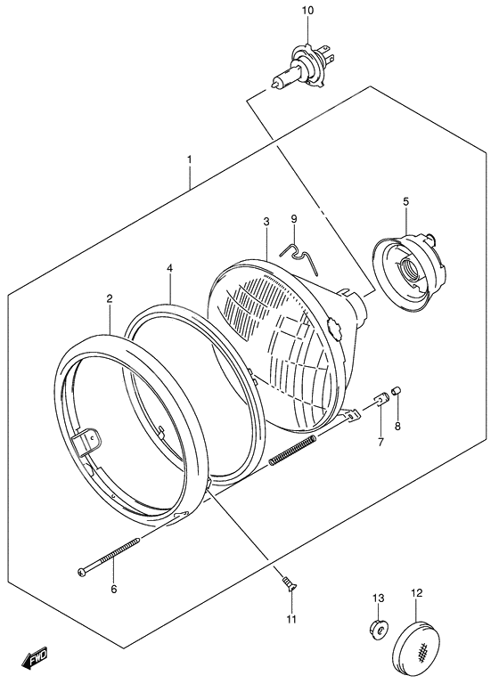 Headlamp assy              

                  Model k1/k2/k3/k4 e24