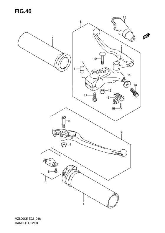 Handle lever              

                  Model k5/k6