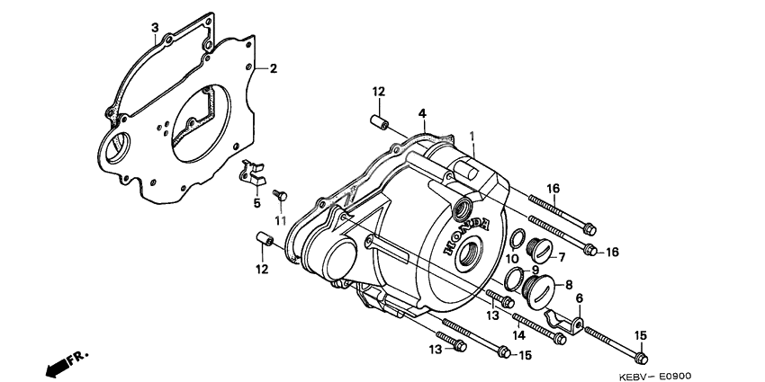 Left crankcase cover