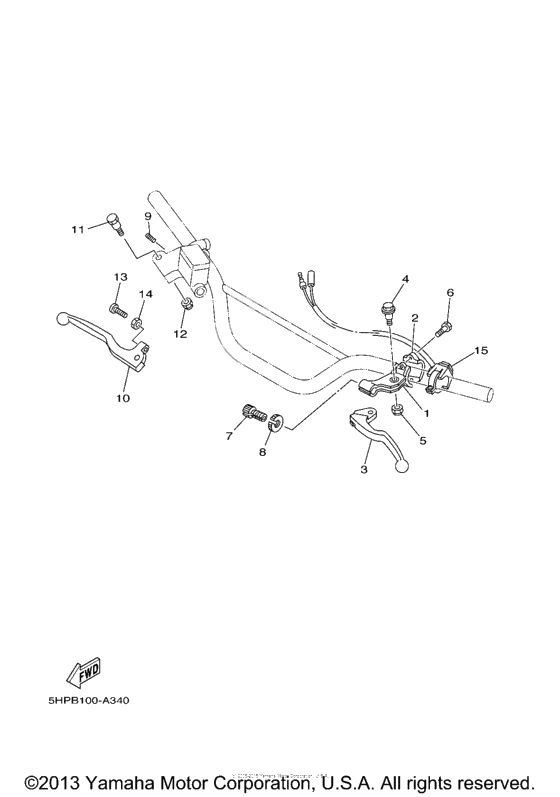 Handle switch lever ls