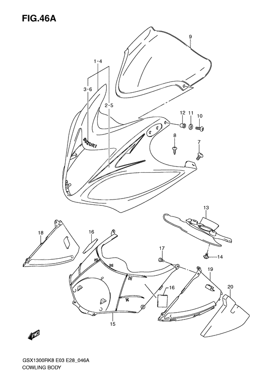 Cowling body              

                  Model k9