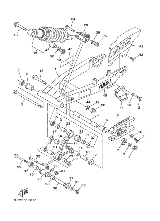 Rear arm. suspension