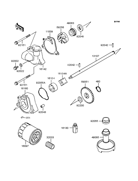 Oil pump/oil filter