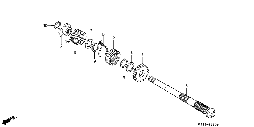 Kick starter              

                  C50DF/G/DG/J/N/SN