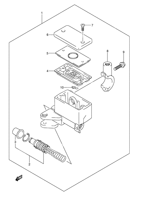 Front master cylinder