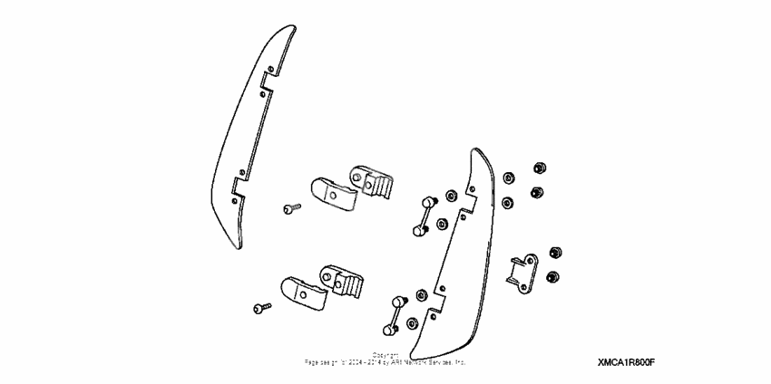 Windshield air deflector (standard)