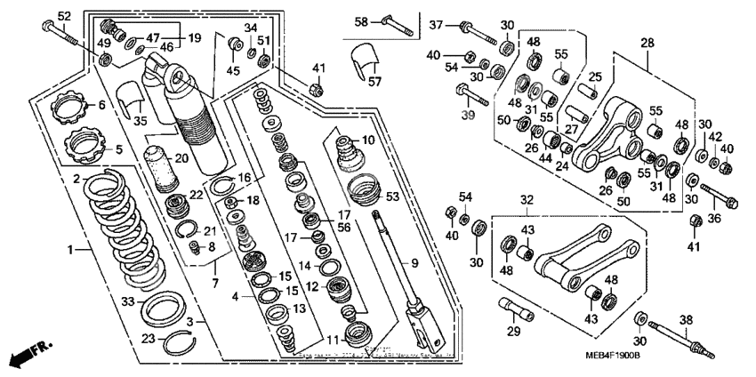 Rear shock absorber