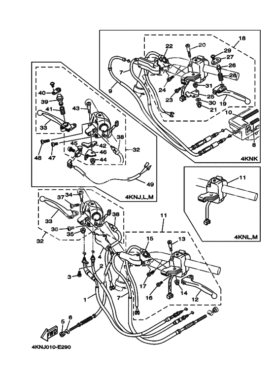 Handle Switch, Lever, Cable