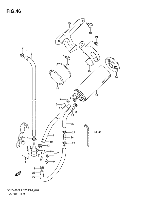 Evap system              

                  Dr-z400sl1 e33