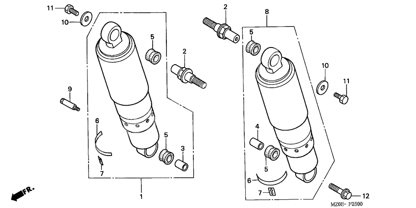 Rear cushion