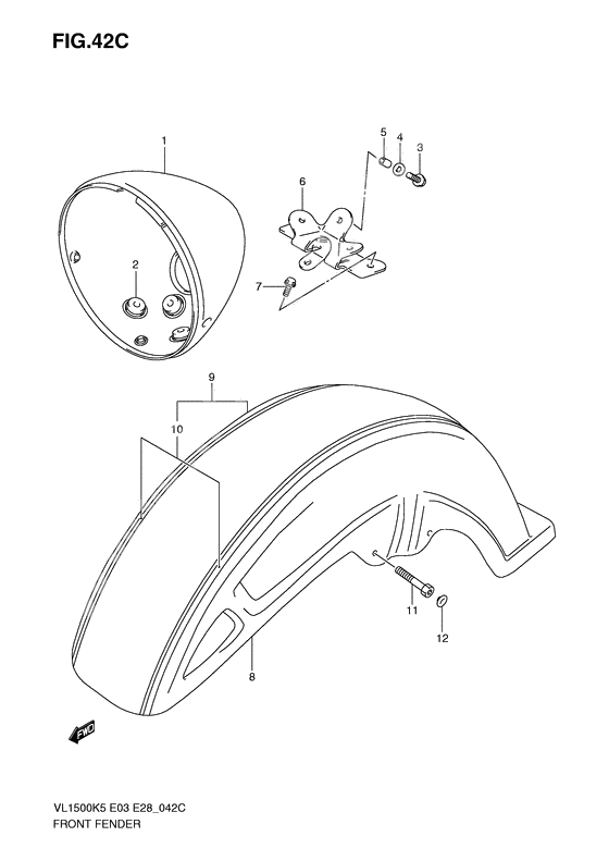 Front fender              

                  Model k9