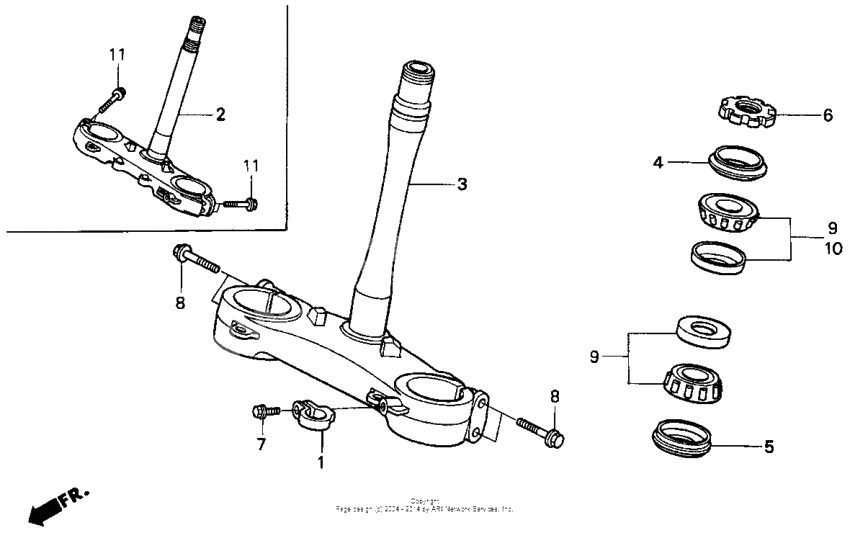 Steering stem 90-94