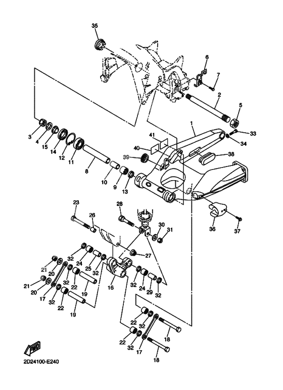 Rear arm