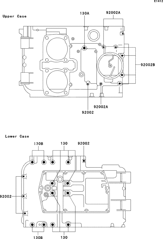 Crankcase bolt pattern