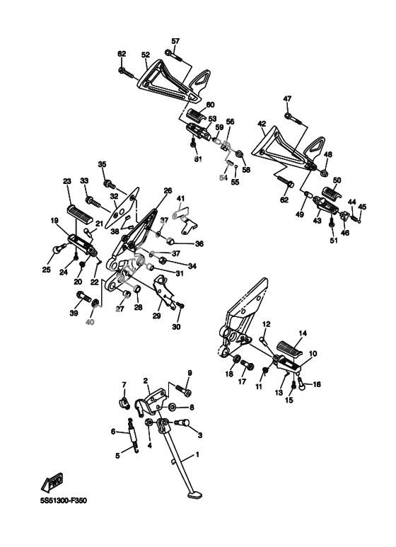 Support & repose pied
