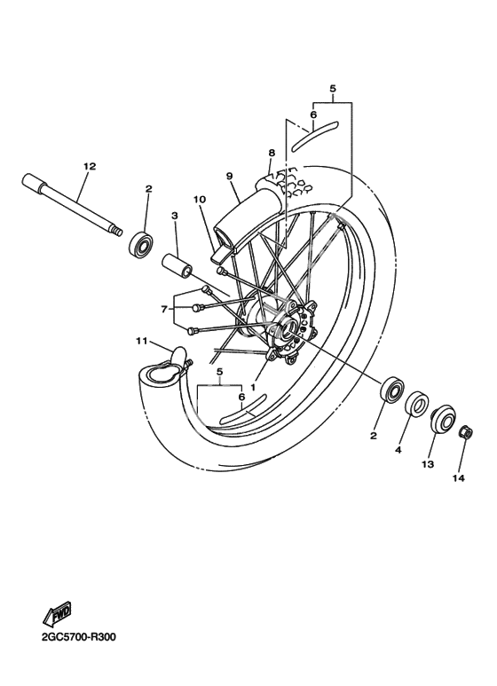 Переднее колесо