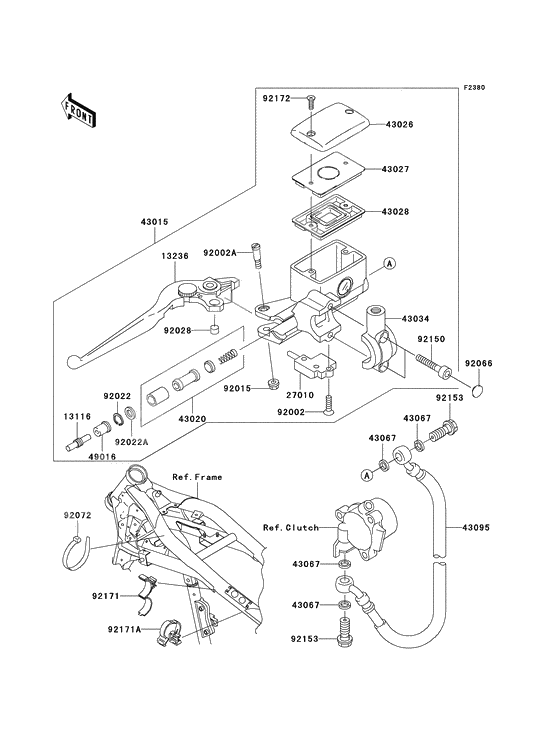 Главный цилиндр сцепления