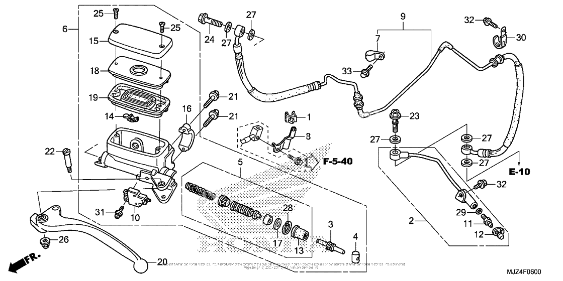Главный цилиндр сцепления
